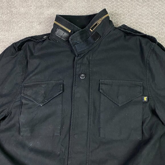 Alpha Industries Black Military Field Jacket - Picture 3 of 16